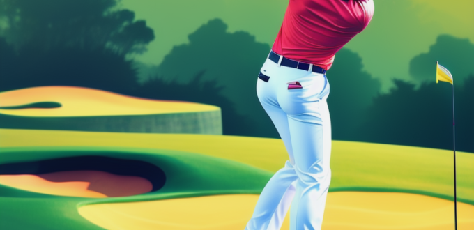 Golfabschlag AI Grafik